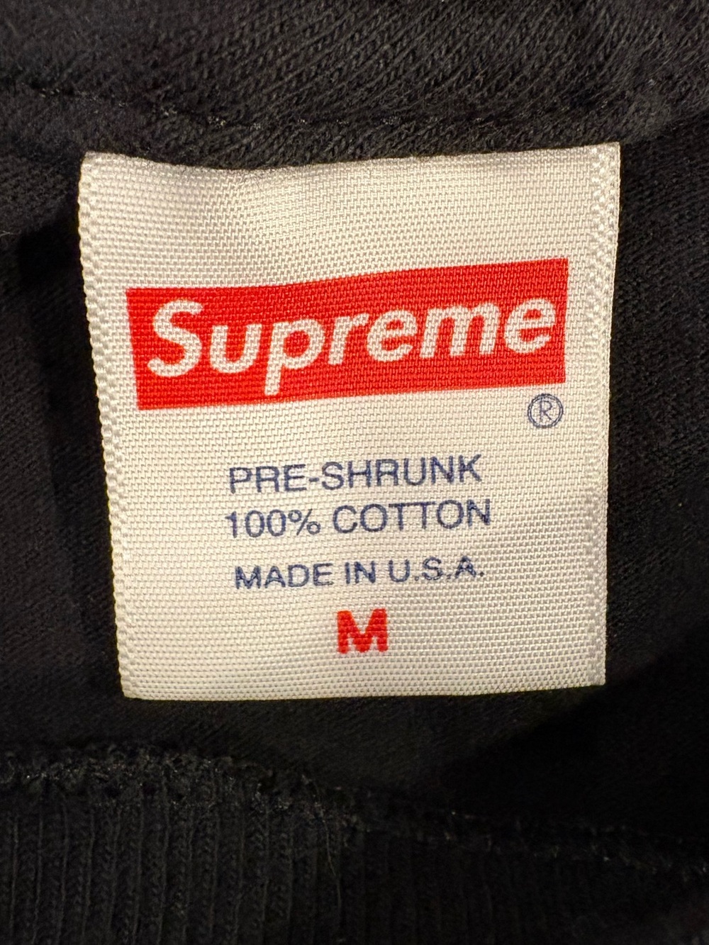Supreme Futura Logo Tee Black Size Medium Made in USA - Picture 6 of 7